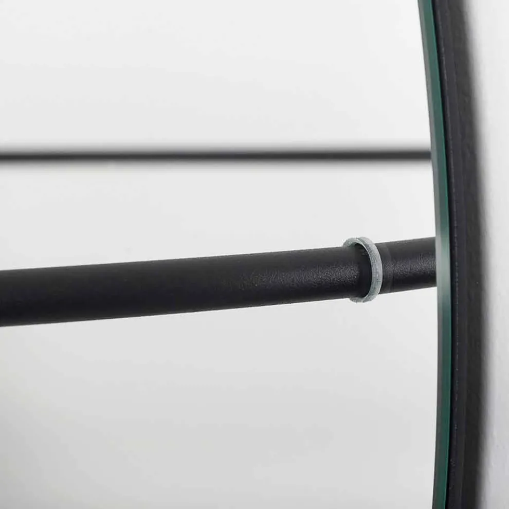 Wandspiegel mit modernem Stahlgarderobe Made in Italy - Chioccia