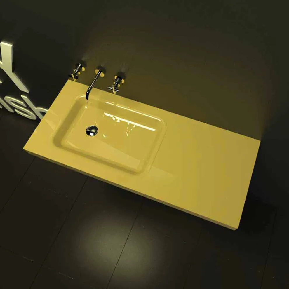 Waschbecken in modernem Design Saddled Made in Italy