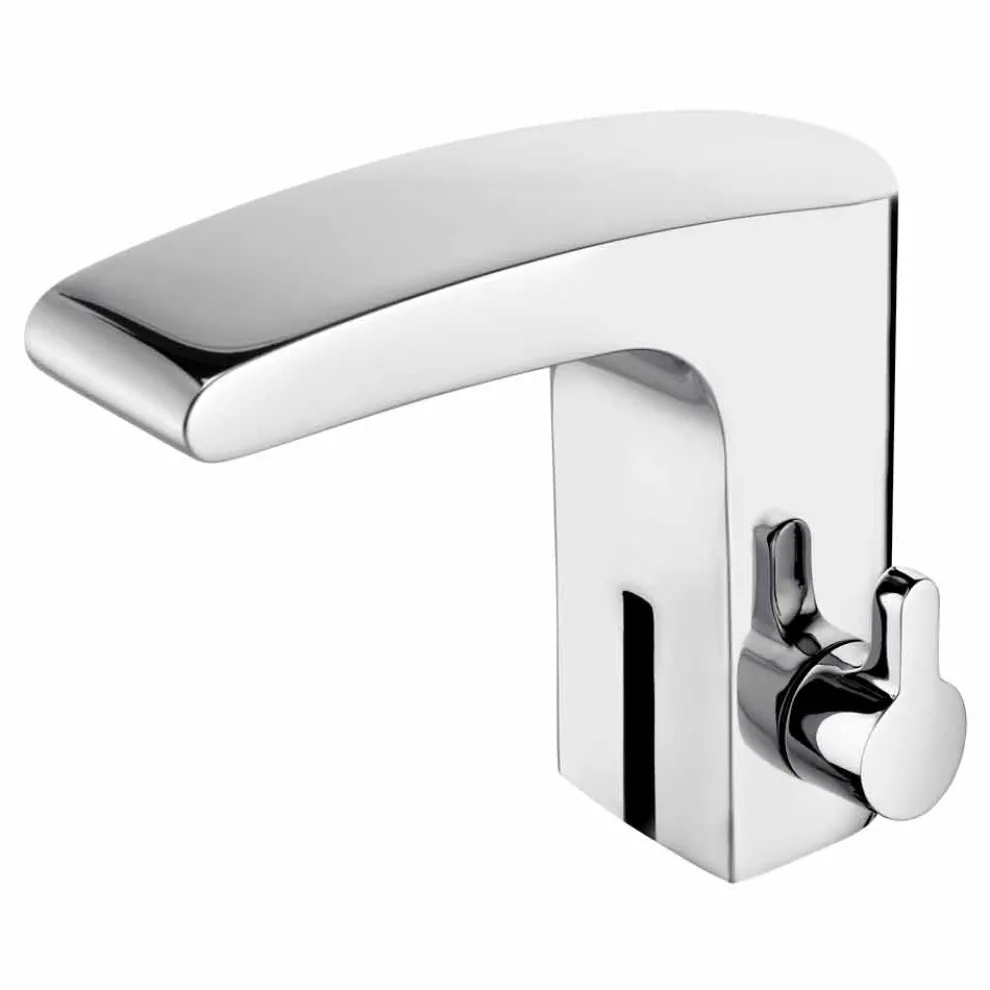 Waschtischmischer mit Infrarotsensor aus Chrommessing, Luxus - Gonzo