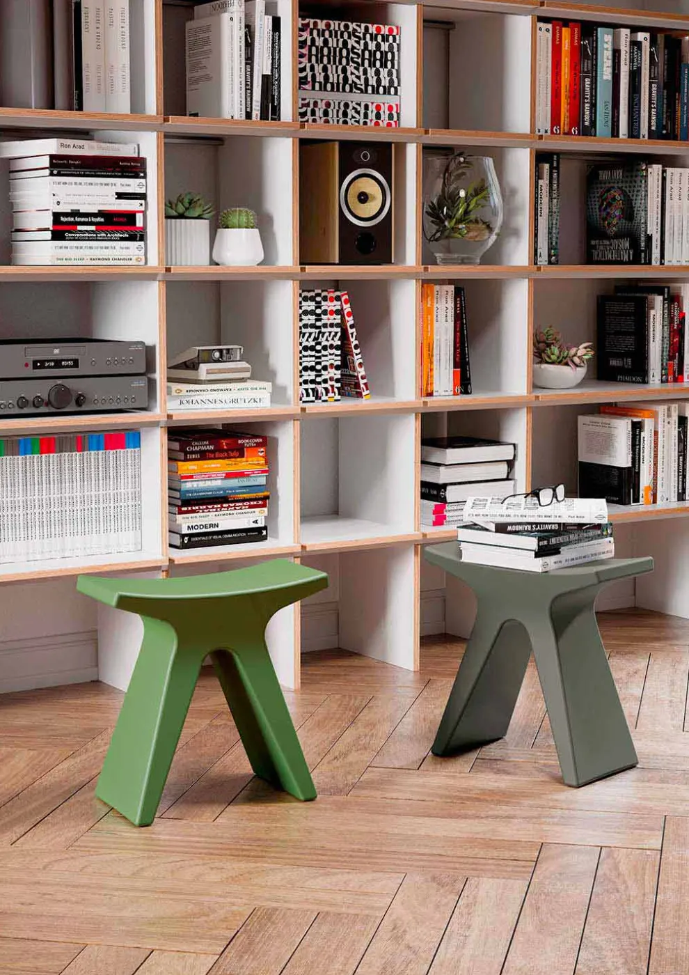 Low Design Outdoor Hocker aus Polypropylen Made in Italy - Prue