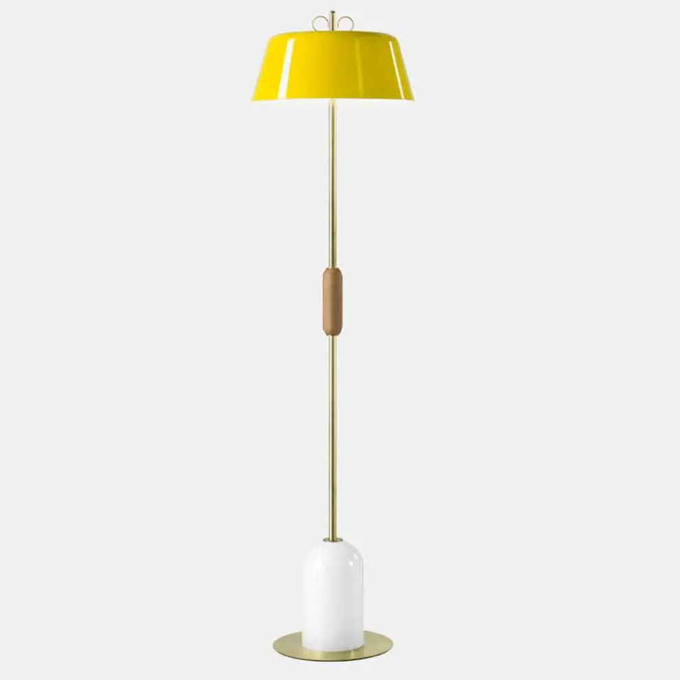Wohnzimmer Stehlampe Farbiges Aluminium und Messing 5 Ausführungen - Bonton by Il Fanale