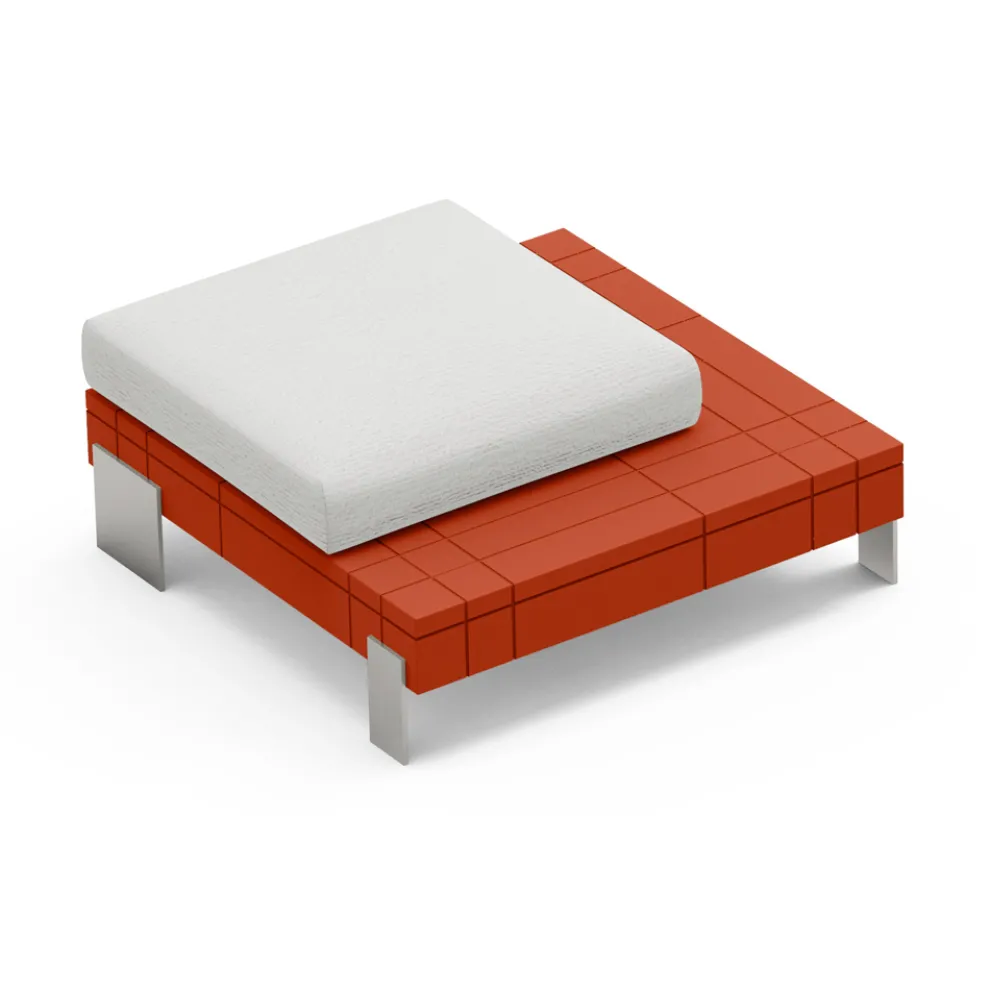 Wohnzimmer-Hocker aus Polyethylen in verschiedenen Farben - Orbis