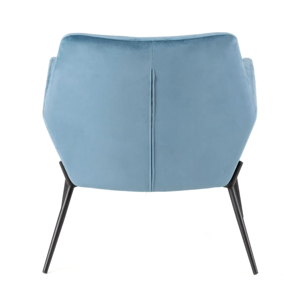 Wohnzimmersessel aus Samt in verschiedenen Farben und Metallgestell – Italien