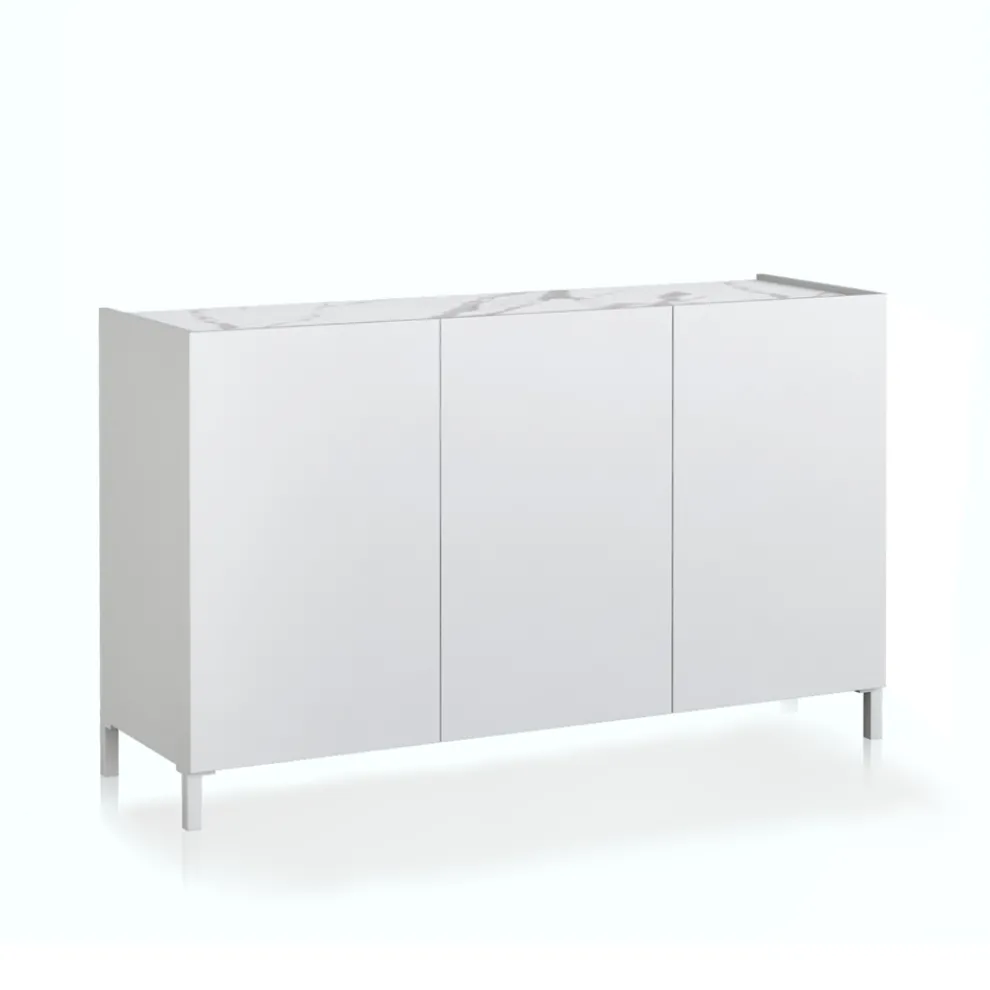 Wohnzimmer-Sideboard aus Holz mit 3 Flügeltüren – Tantalo