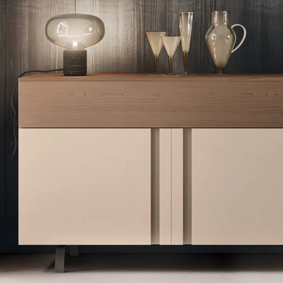 Wohnzimmer-Sideboard aus ökologischem Holz mit Luxus-Schubladen - Serris
