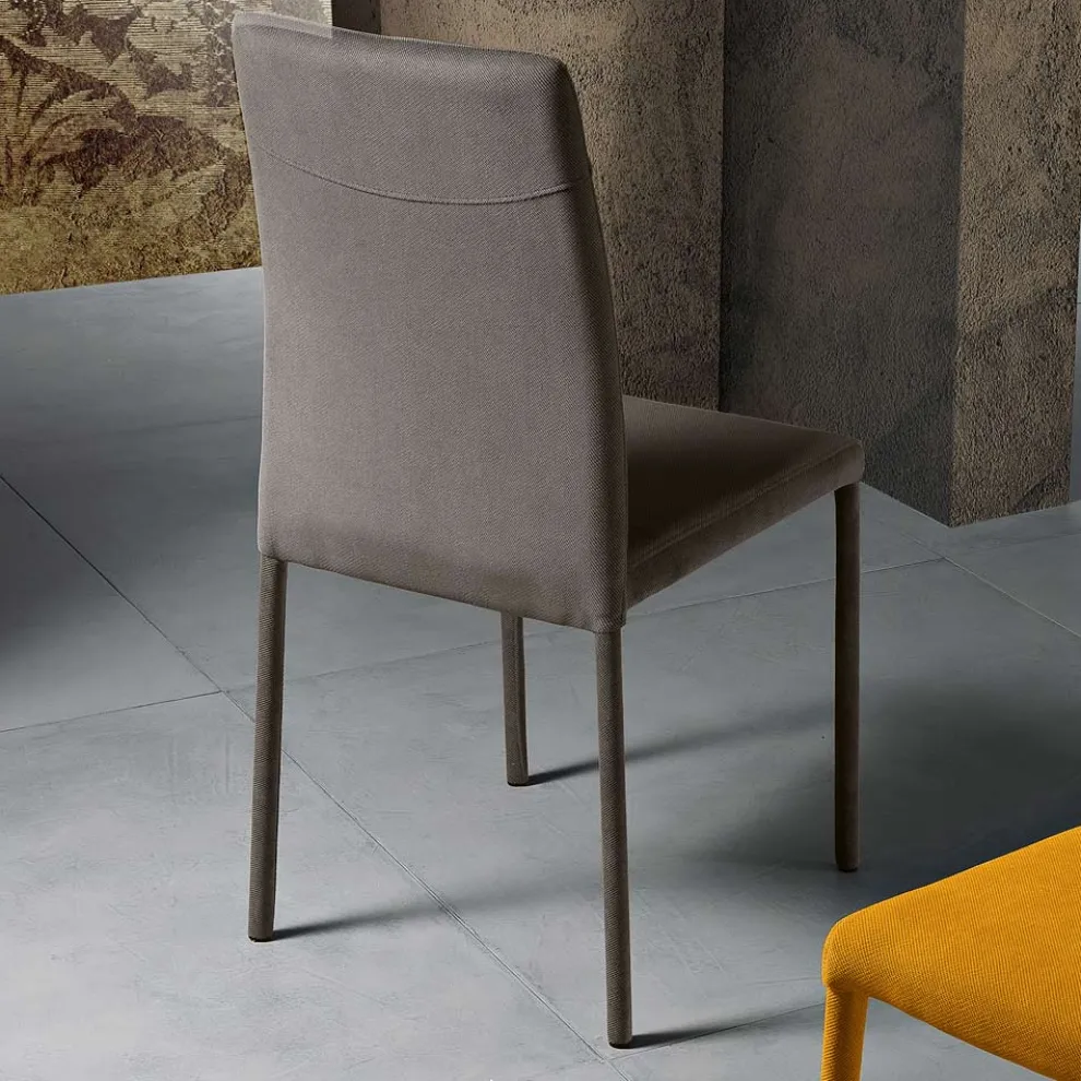 Wohnzimmerstuhl komplett mit Stoff „Made in Italy“ gepolstert – Lorelai