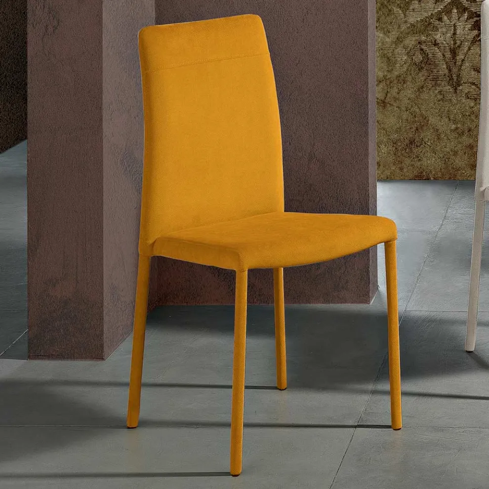 Wohnzimmerstuhl komplett mit Stoff „Made in Italy“ gepolstert – Lorelai