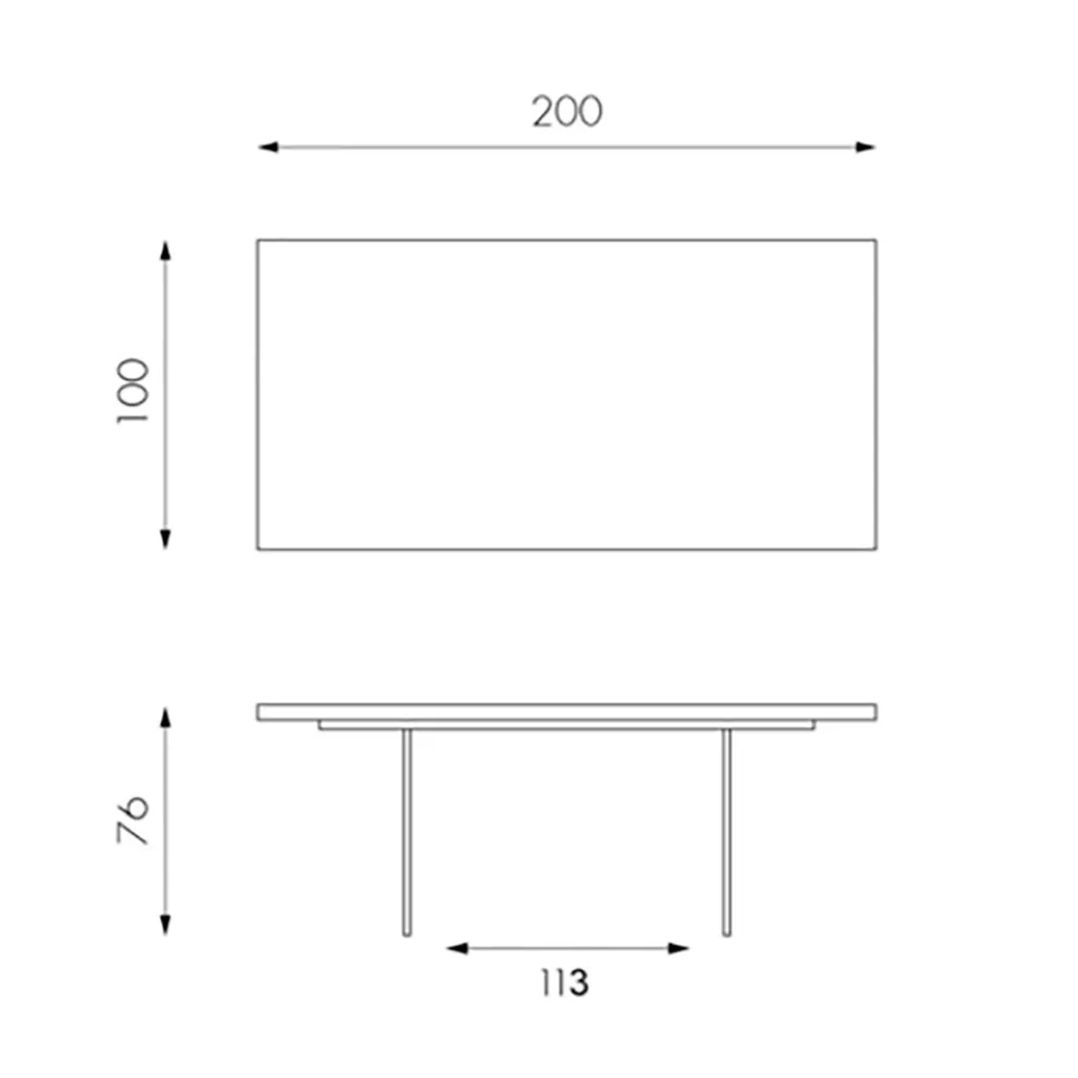 Wohnzimmertisch aus Eichenfurnier und Sockel aus gehärtetem Glas – Nicofisso