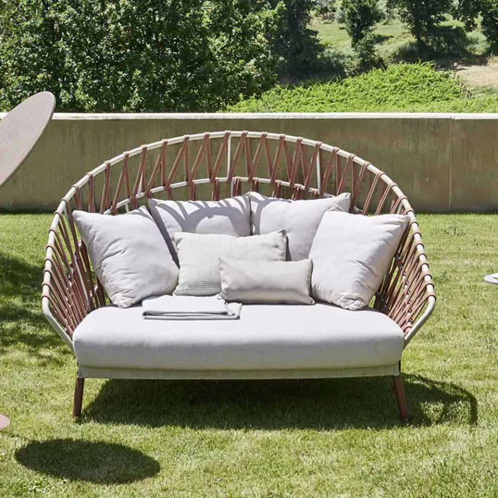 Outdoor-Sofa mit Kissen inklusive Made in Italy - Emmacross von Varaschin
