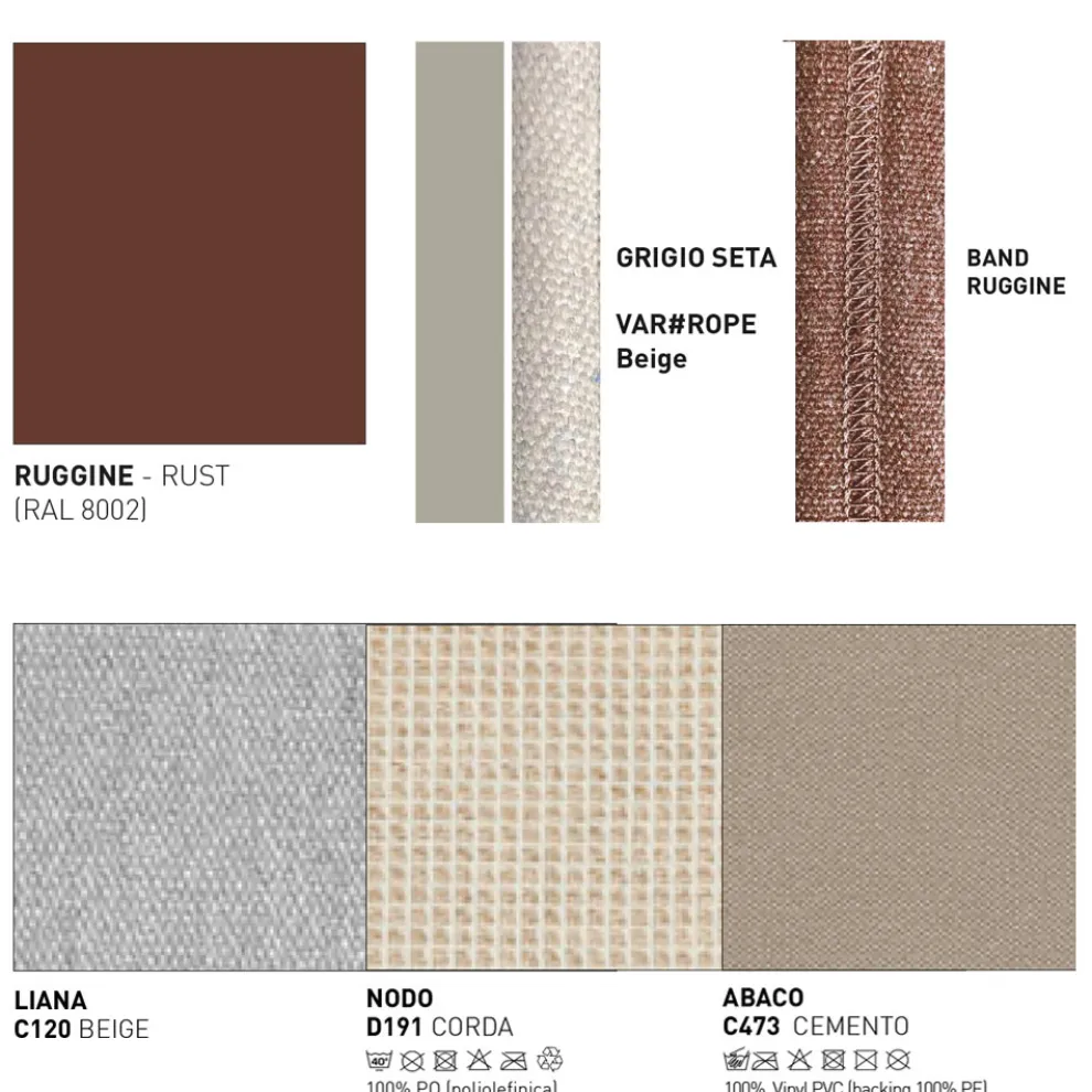 Outdoor-Sofa mit Kissen inklusive Made in Italy - Emmacross von Varaschin