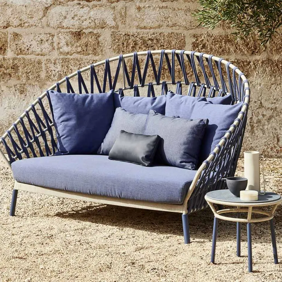 Outdoor-Sofa mit Kissen inklusive Made in Italy - Emmacross von Varaschin