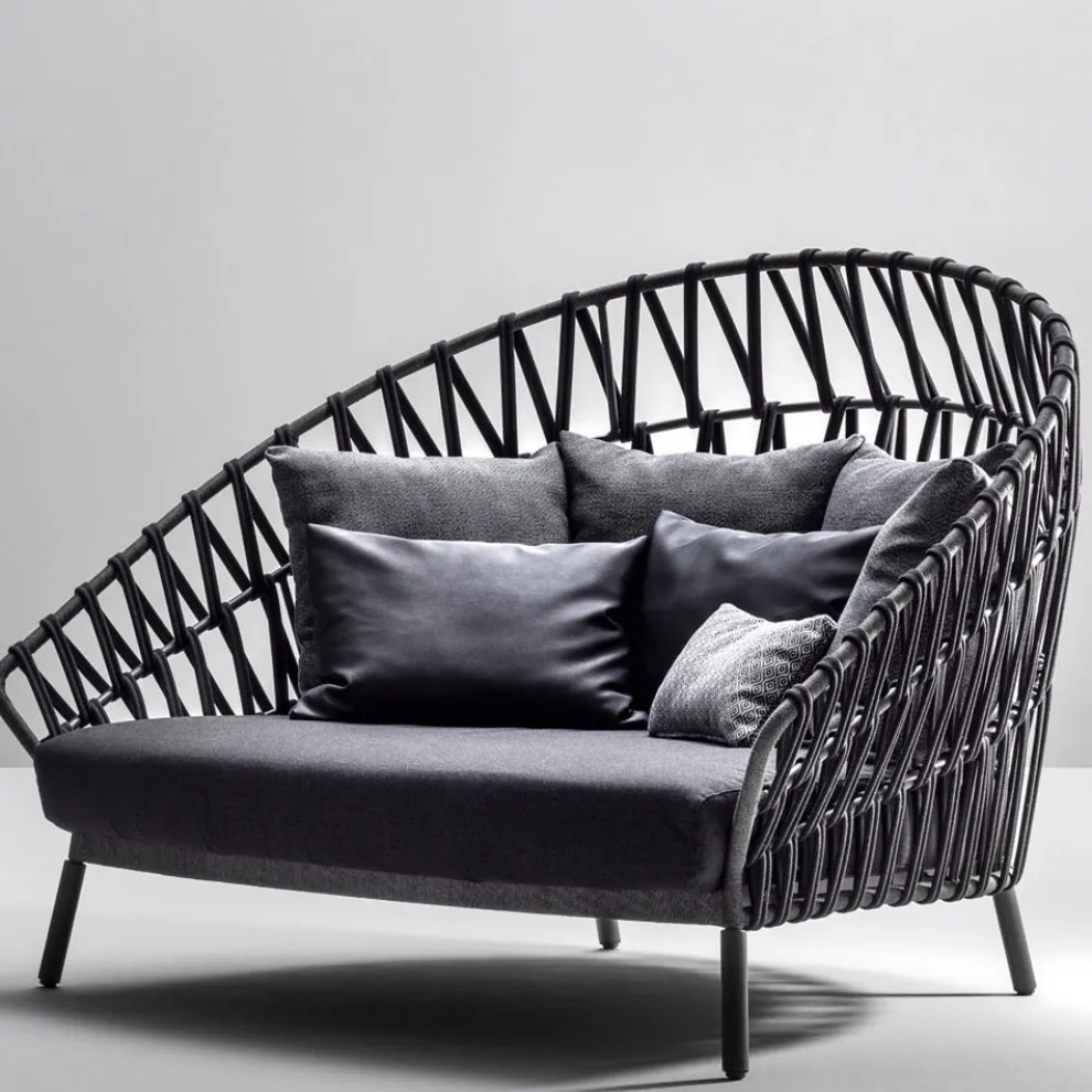 Outdoor-Sofa mit Kissen inklusive Made in Italy - Emmacross von Varaschin