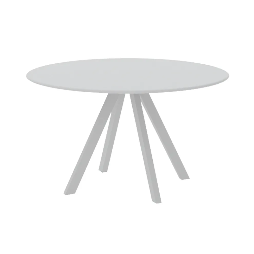 Runder Gartentisch aus verzinktem Stahl Made in Italy - Brienne