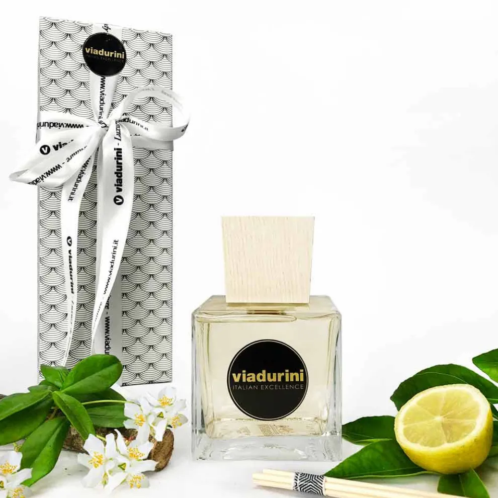 Raumduft Diffuser Lederduft 500 ml mit Stäbchen - Lavecchiavenezia