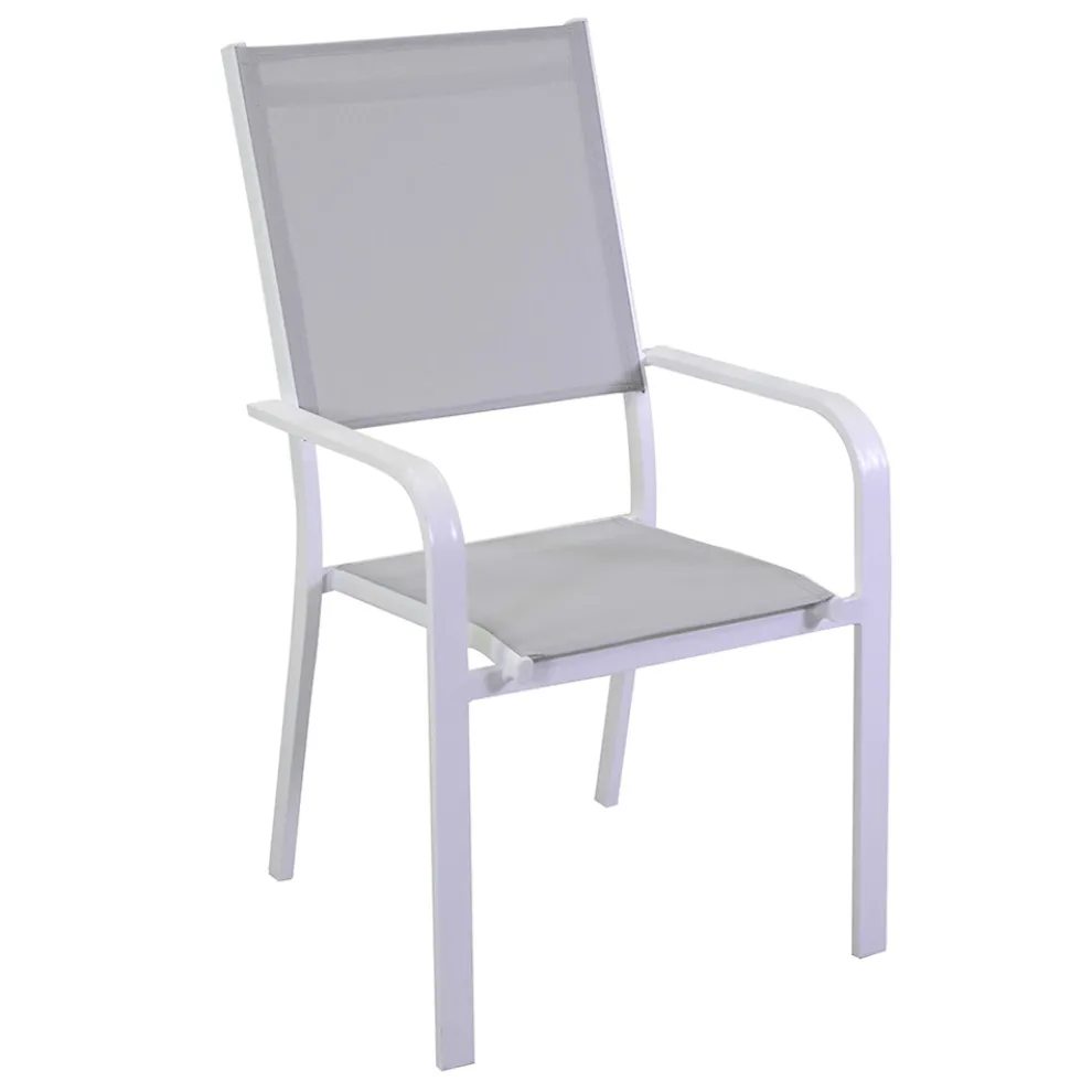 Outdoor-Sessel aus Aluminium und Textilene - Solar