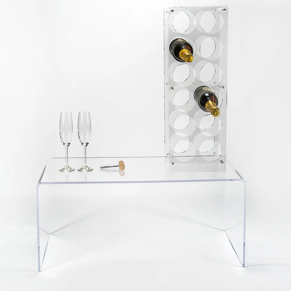 Transparenter Flaschenhalter aus Plexiglas Made in Italy - Whines