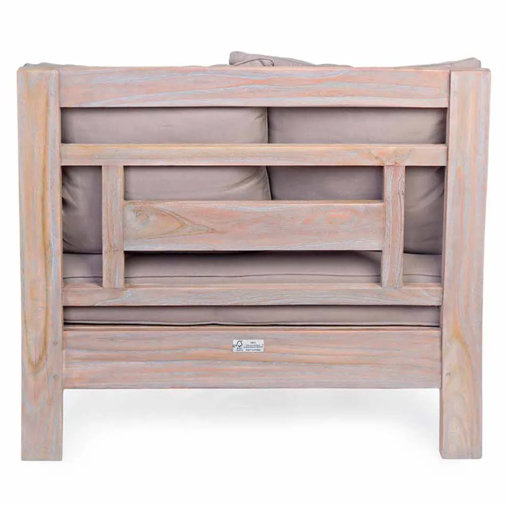 Homemotion - Nusadua rustikaler Stil Teakholz Outdoor-Sessel