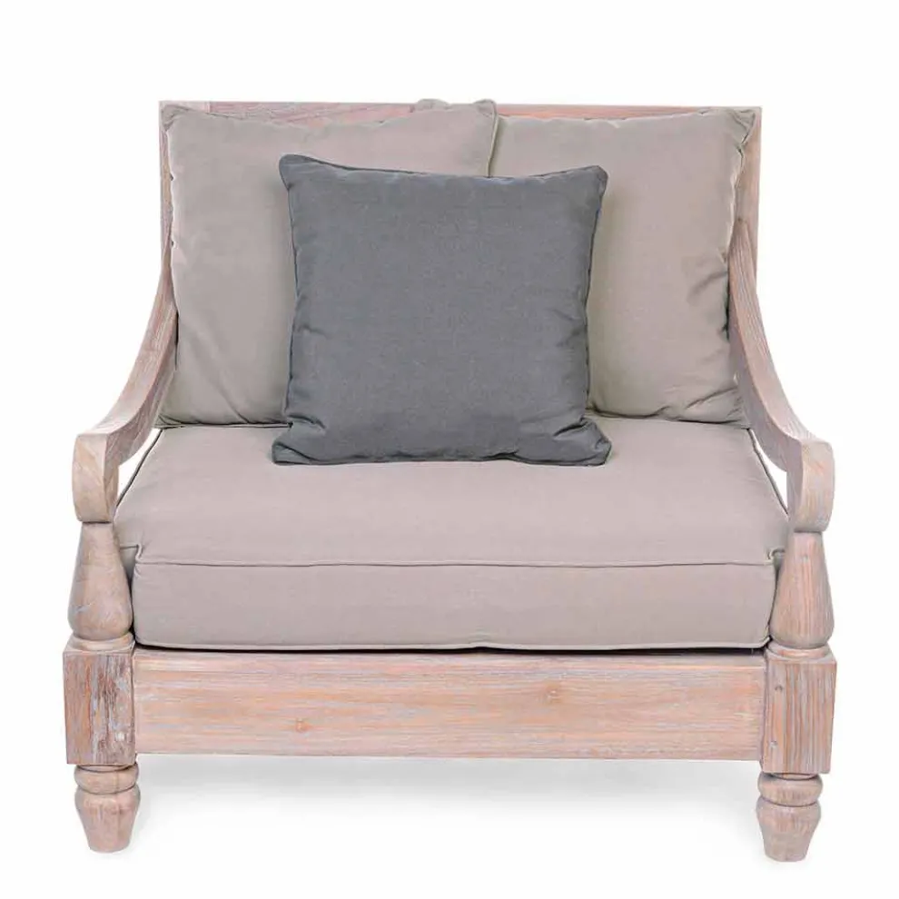 Homemotion - Nusadua rustikaler Stil Teakholz Outdoor-Sessel