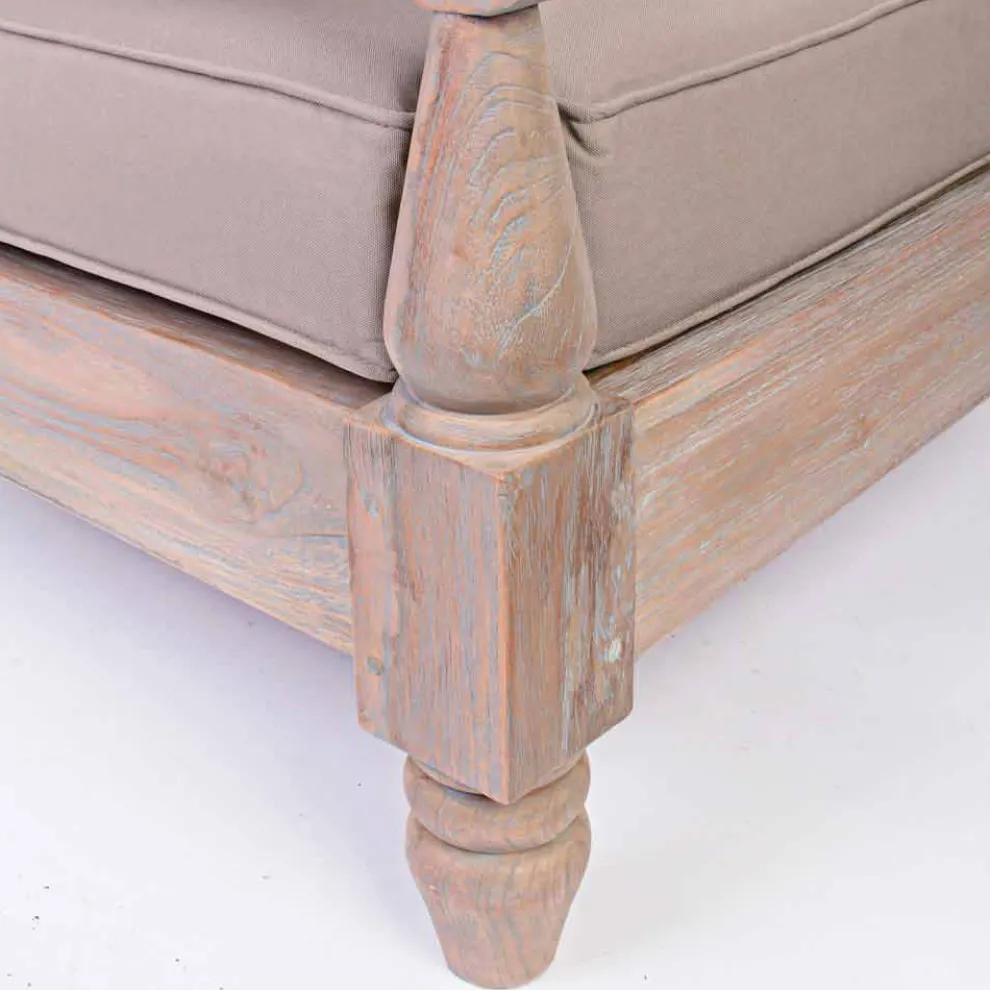 Homemotion - Nusadua rustikaler Stil Teakholz Outdoor-Sessel