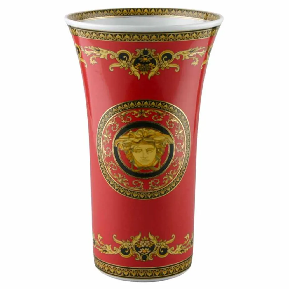 Rosenthal Versace Medusa Rosso Modernes Design Porzellanvase 34cm