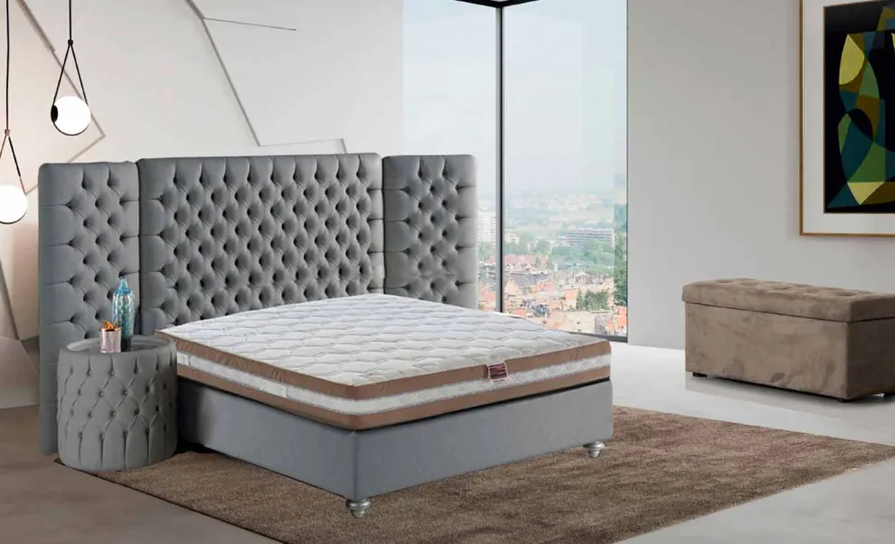Queen Size Matratze aus Memory XFoam H 25 cm Made in Italy - Carbone