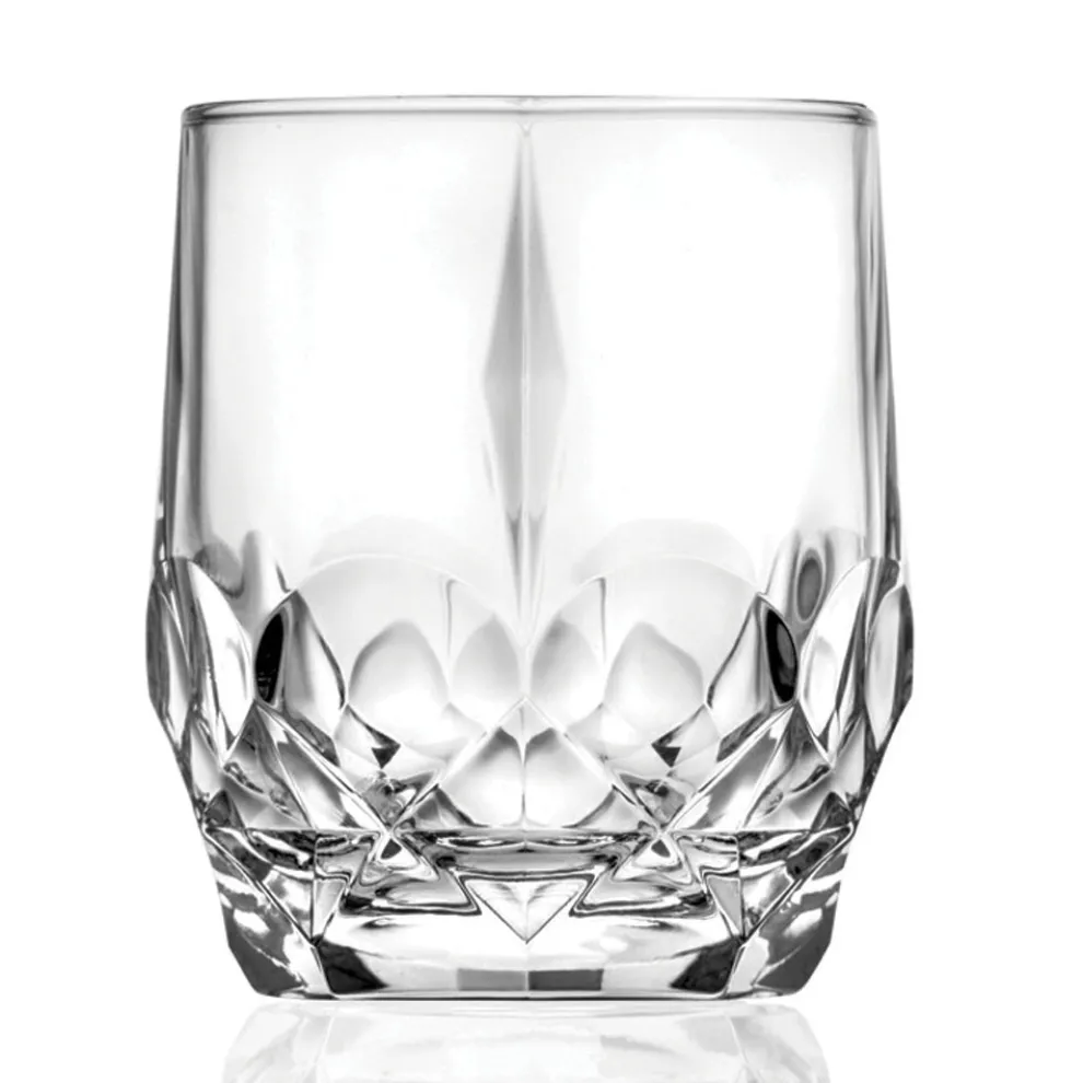 12 Stück Ökologisches Kristall Whiskyglas Service - Bromeo