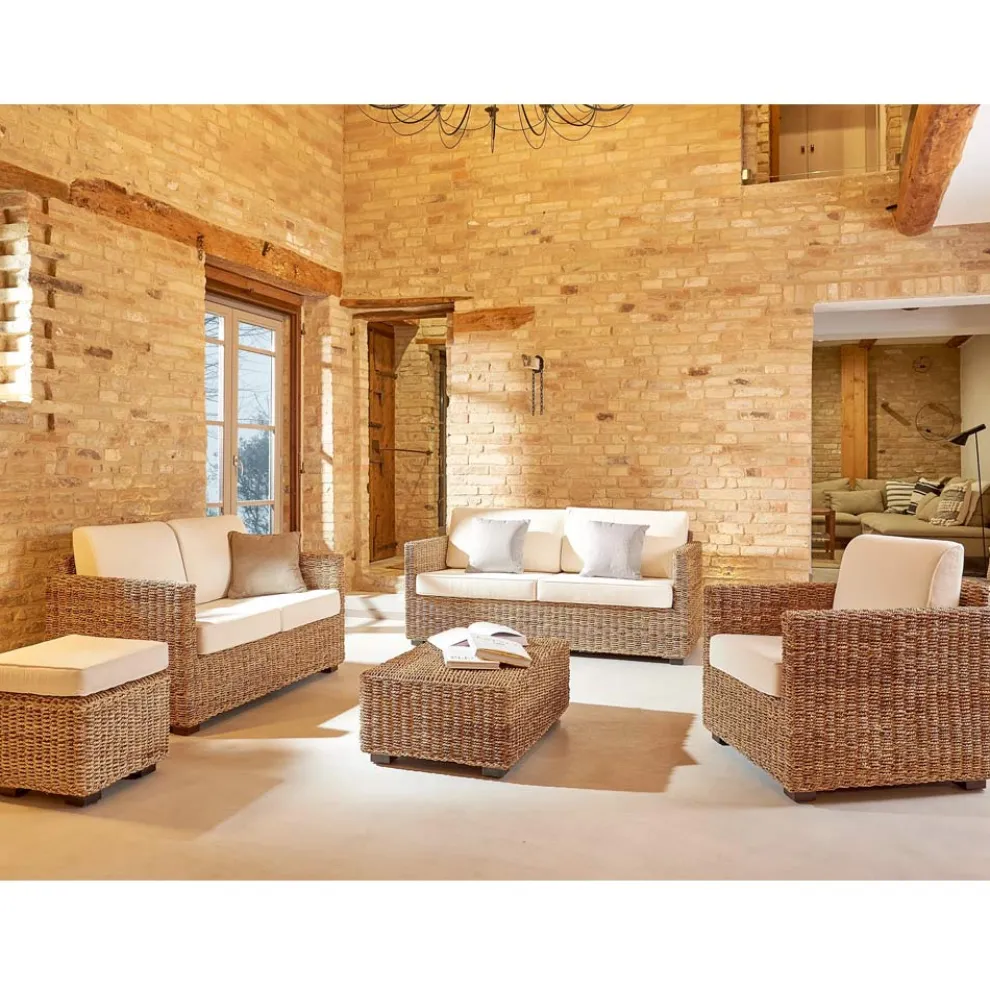 Abaca Garden Lounge komplett mit Kissen - Raziel