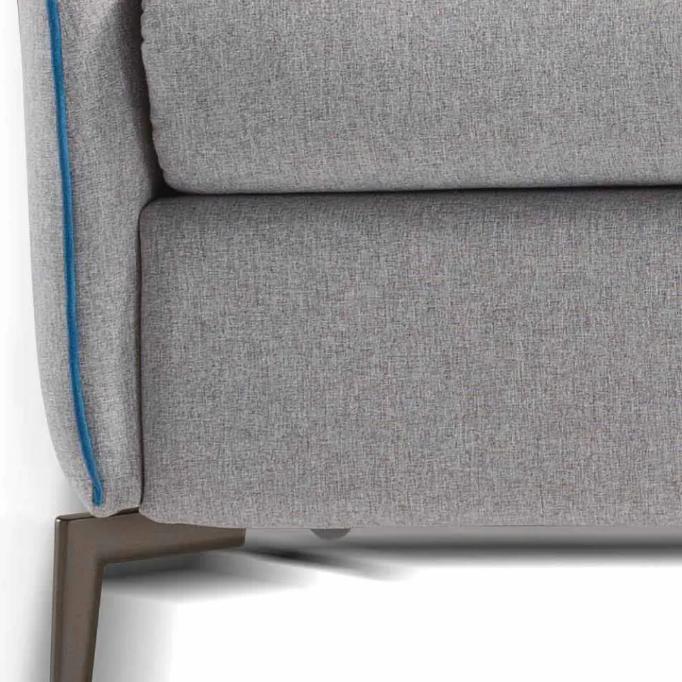 Zweisitzer-Sofa im modernen Design L 145 cm Kunstleder / Stoff Erica